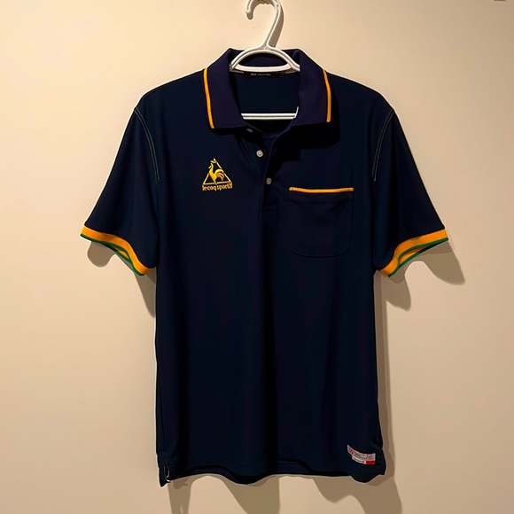 Navy Le Coq Sportif polo golf shirt - Picture 1 of 7